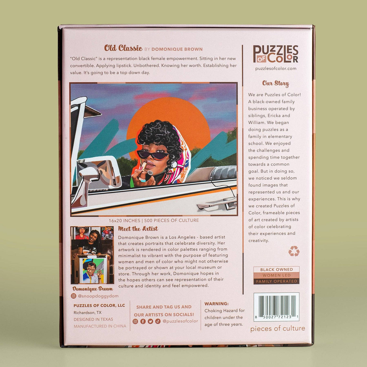 Puzzles of Color - Old Classic By Domonique Brown