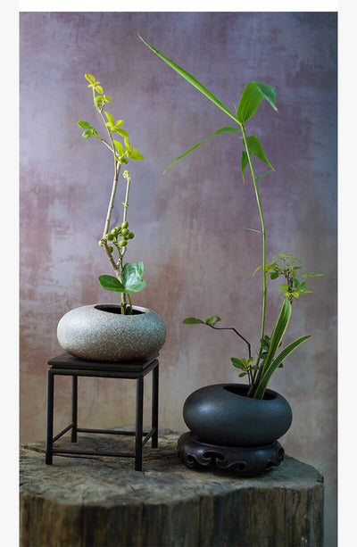 Gohobi Handmade Ikebana Vase, Japanese vase, Colourful set,