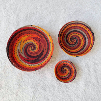 Zulu Wire Bowl: Fire-Amsha