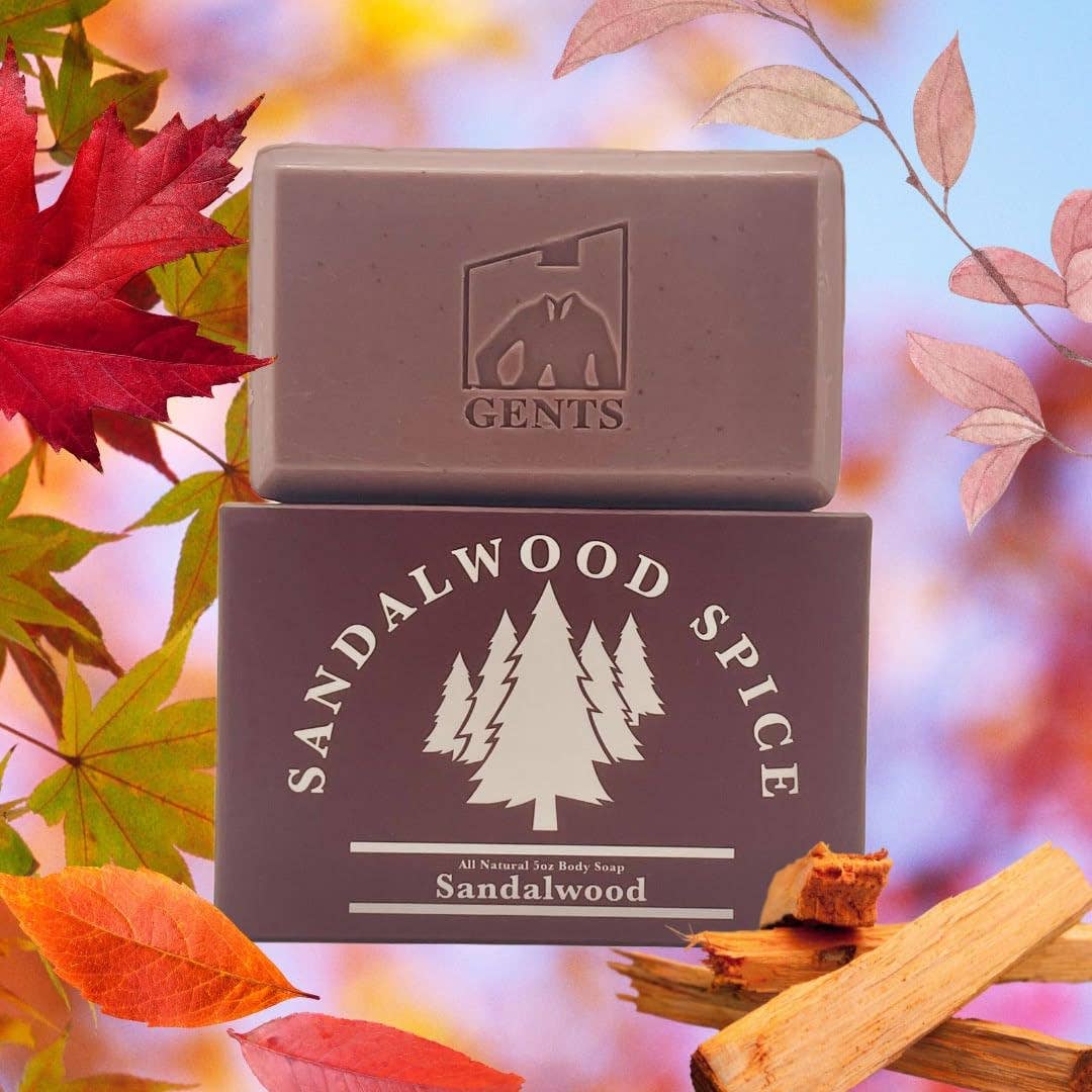 GENTS Body Soaps 5 oz All Natural 5 DIFFERENT SCENTS-GENTS FINE GROOMING PRODUCTS -