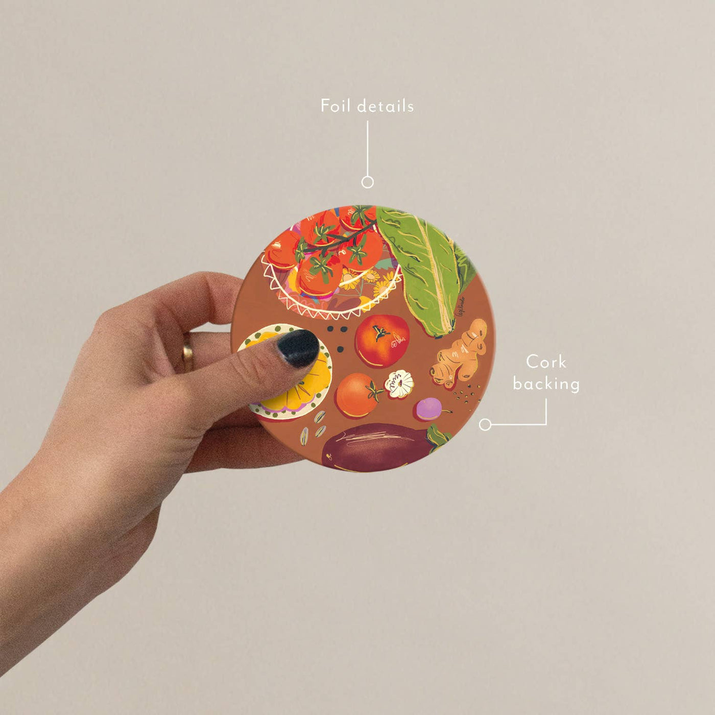 Veggies-Seedlings Coaster