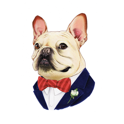 Tattly - French Bulldog Tattoo Pair