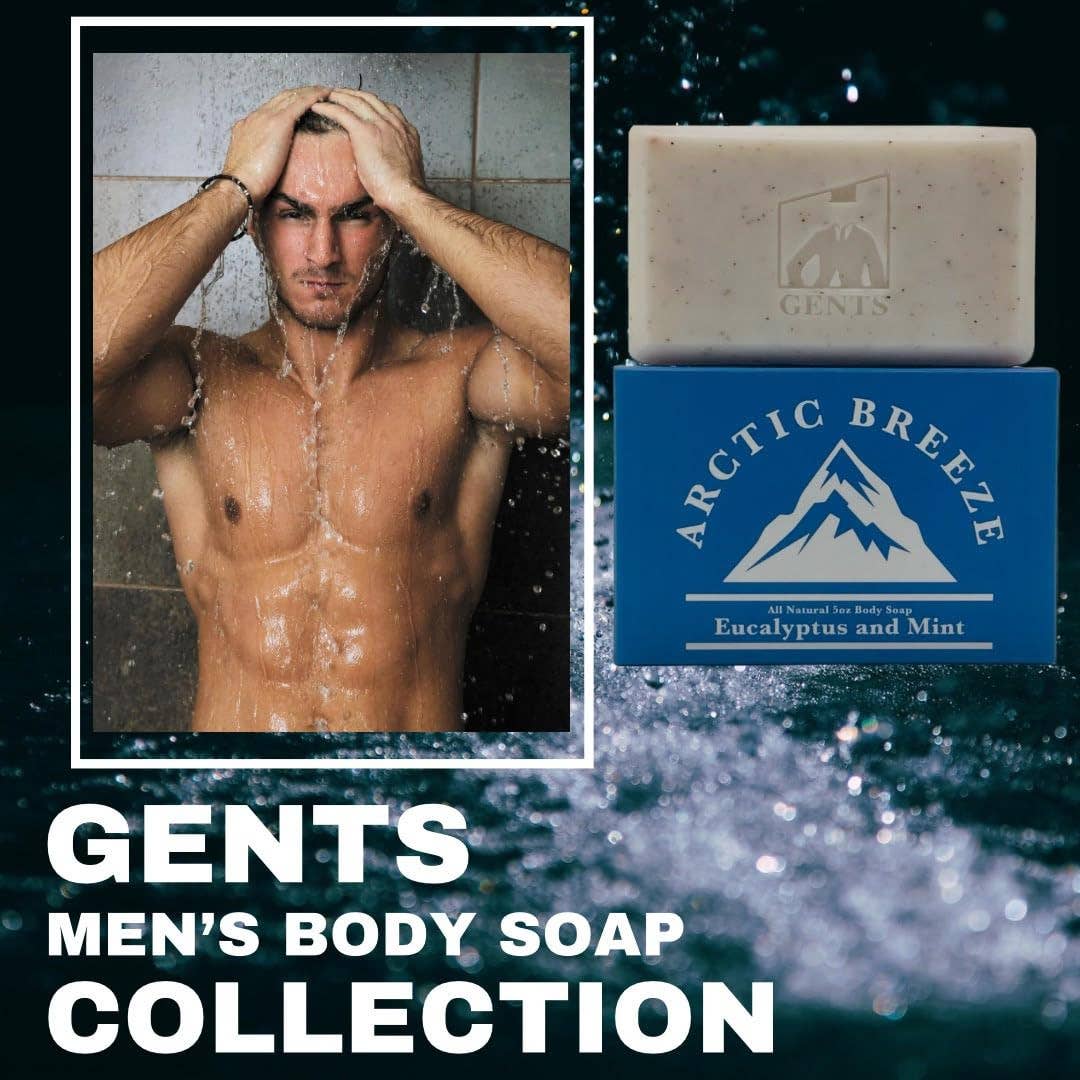 GENTS Body Soaps 5 oz All Natural 5 DIFFERENT SCENTS-GENTS FINE GROOMING PRODUCTS -