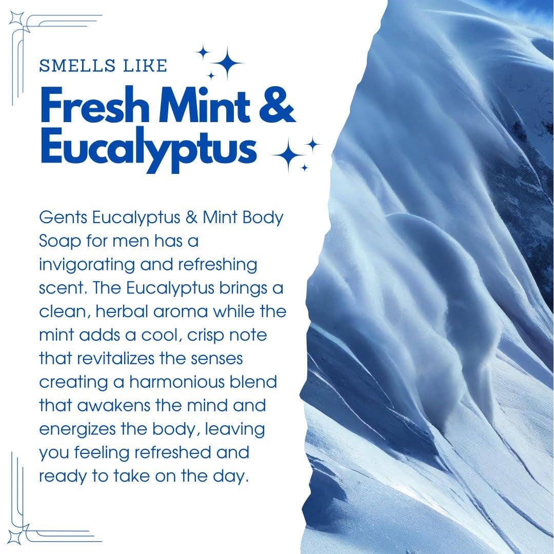 GENTS Body Soaps 5 oz All Natural 5 DIFFERENT SCENTS-GENTS FINE GROOMING PRODUCTS -