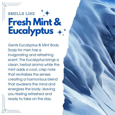 GENTS Body Soaps 5 oz All Natural 5 DIFFERENT SCENTS-GENTS FINE GROOMING PRODUCTS -