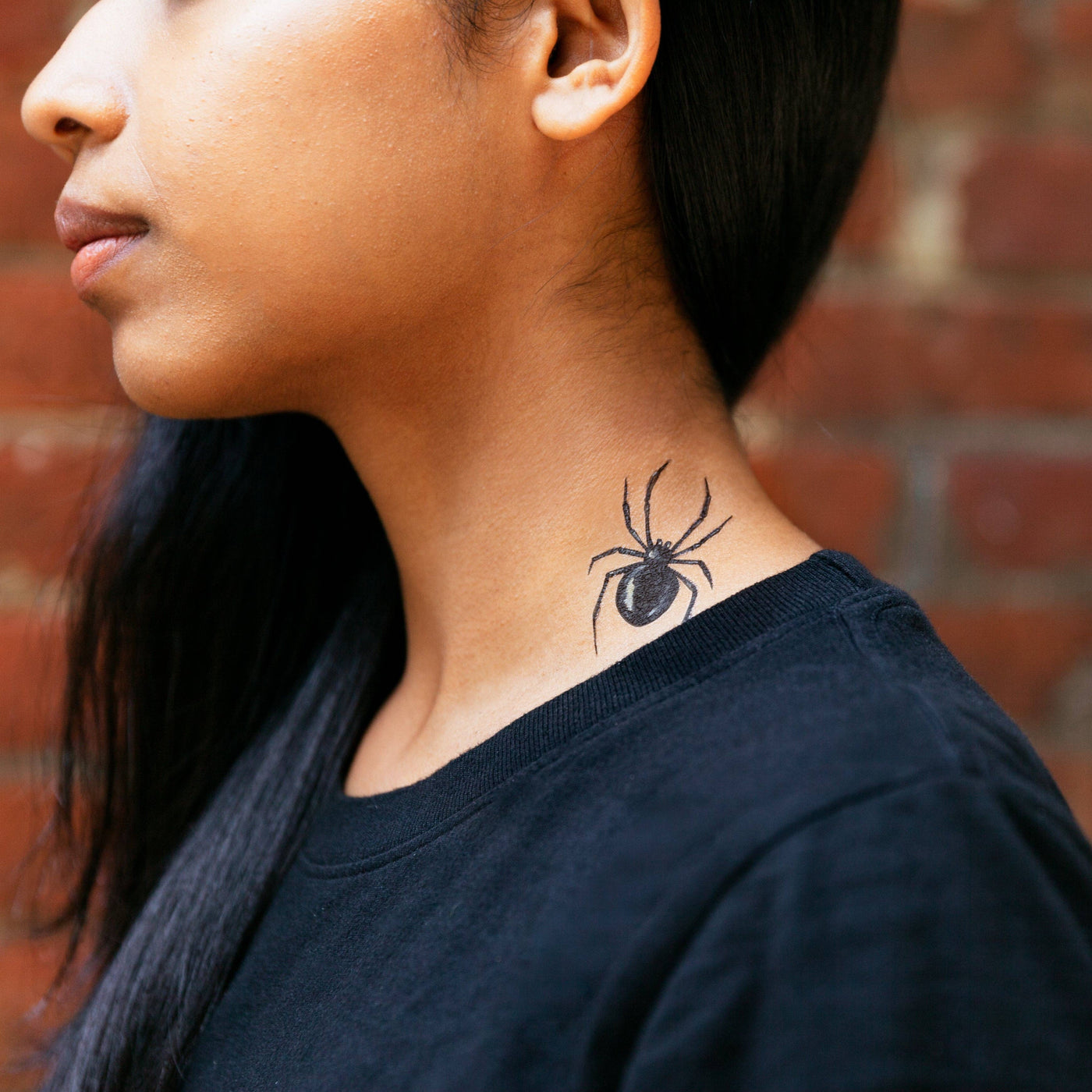Tattly - Black Widow Tattoo Pair