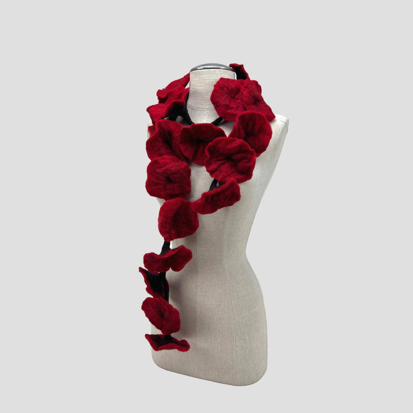 20 Flowers Scarf, Flowers Garland or Wall Hanging-Feltiful