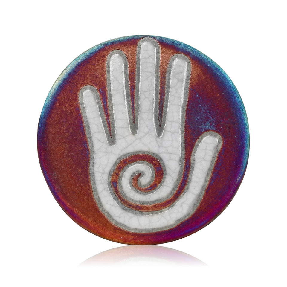 Raku Silhouette Coaster