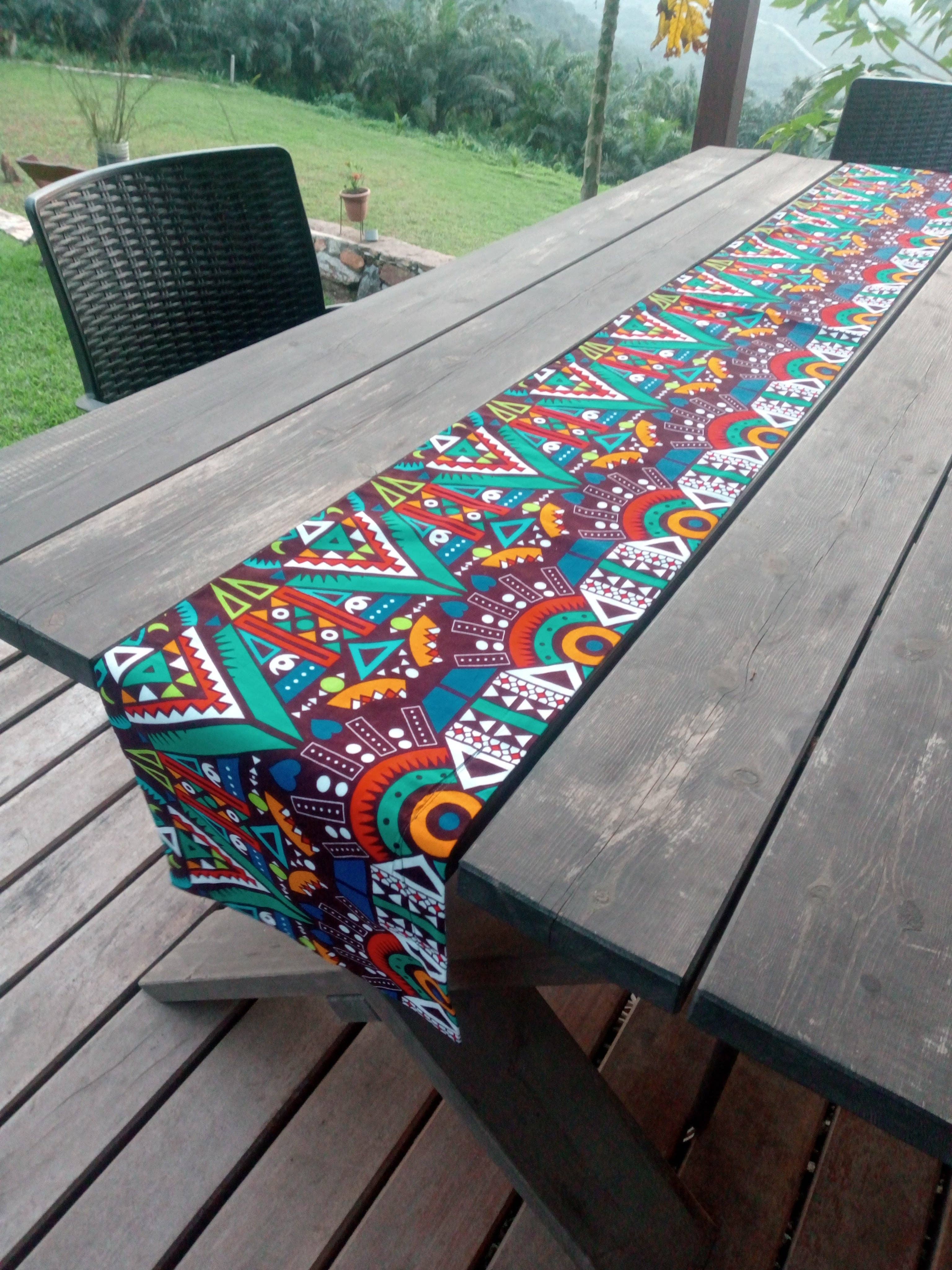 The Afrophile - IN LIVING COLOR table runner – Cultural Interiors