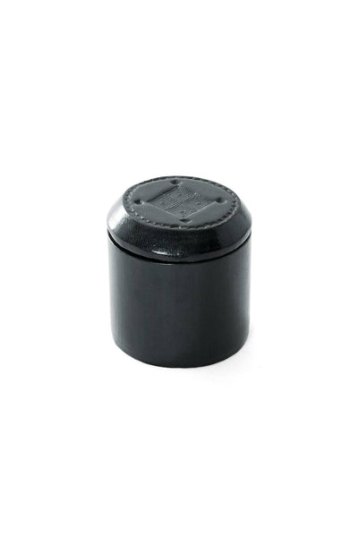 Black Stamped Leather Ring Box-Swahili | AFRICAN MODERN