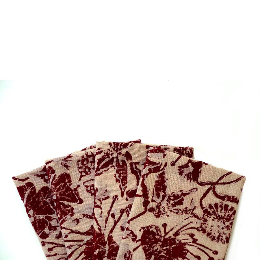 Bloom Cotton Napkins (Set of 4)-Ichcha