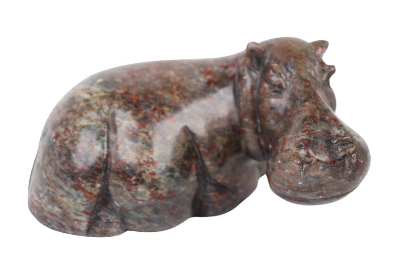 Shona Tribe Serpentine Stone Hippo Sculpture