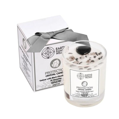 Love-Earths Elements  Crystal Candle