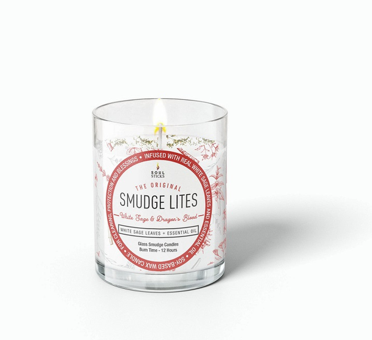 'Smudge Lites' Dragon's Blood Sage Votive Smudge Candle