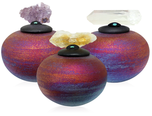 Raku Crystal Dream Jar