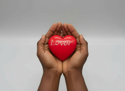 Chunky ‘’Lover” Soapstone Heart