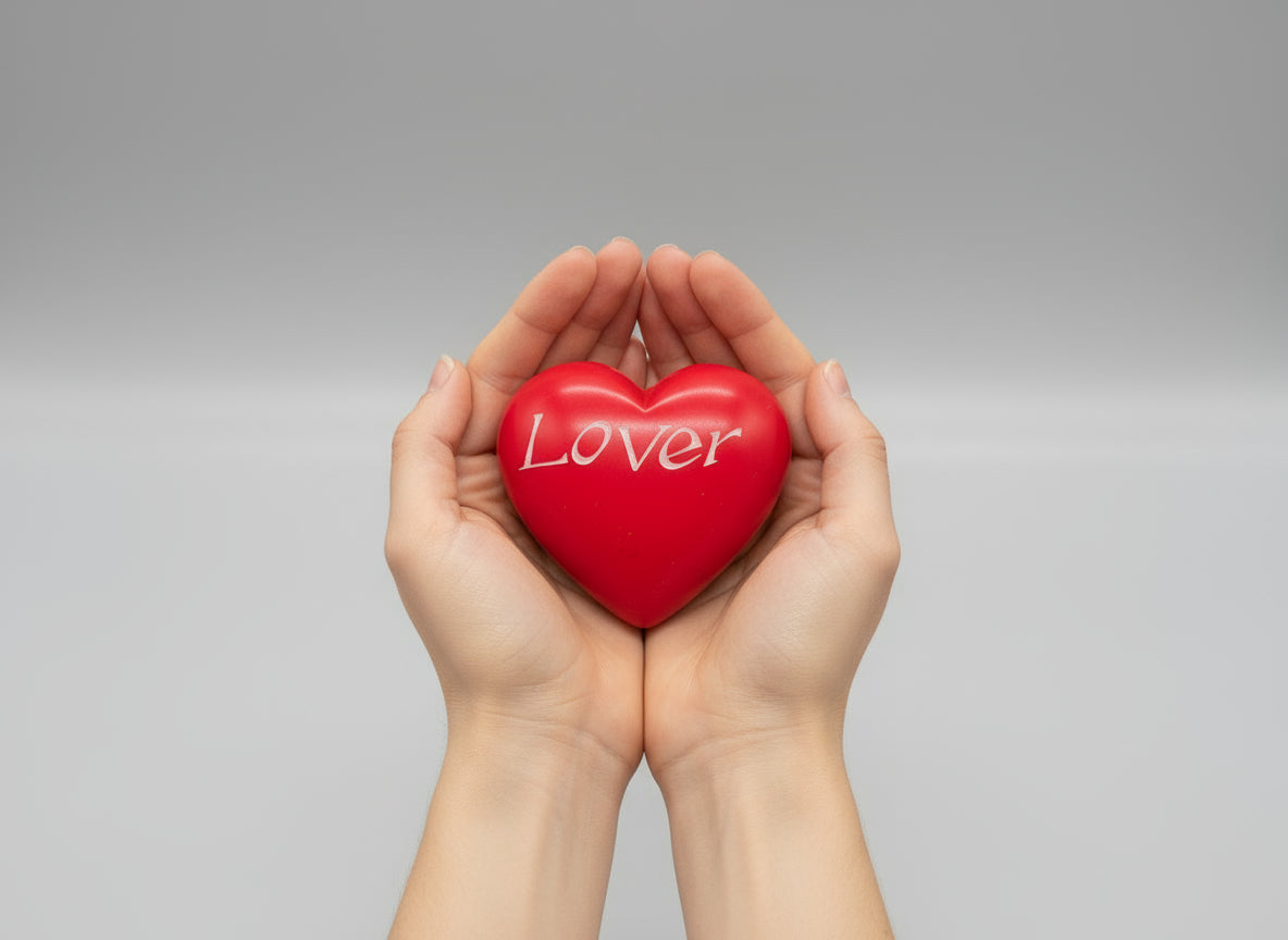 Chunky ‘’Lover” Soapstone Heart