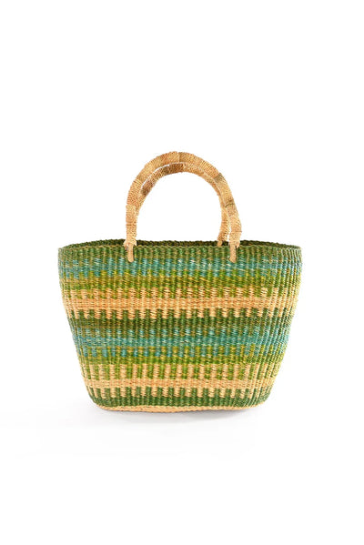 Accra Patterned Grass Tote