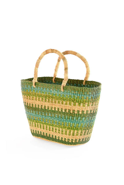 Accra Patterned Grass Tote