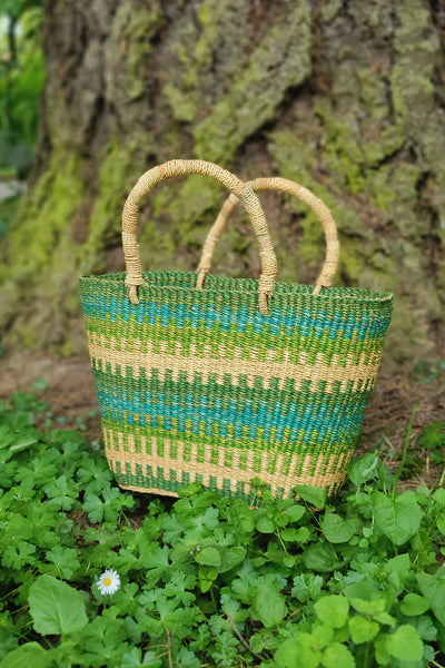 Accra Patterned Grass Tote