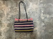 African Woven Handbag -Thin Leather Straps - ASAA Imports