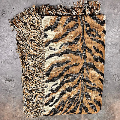 Tiger Patterned Throw