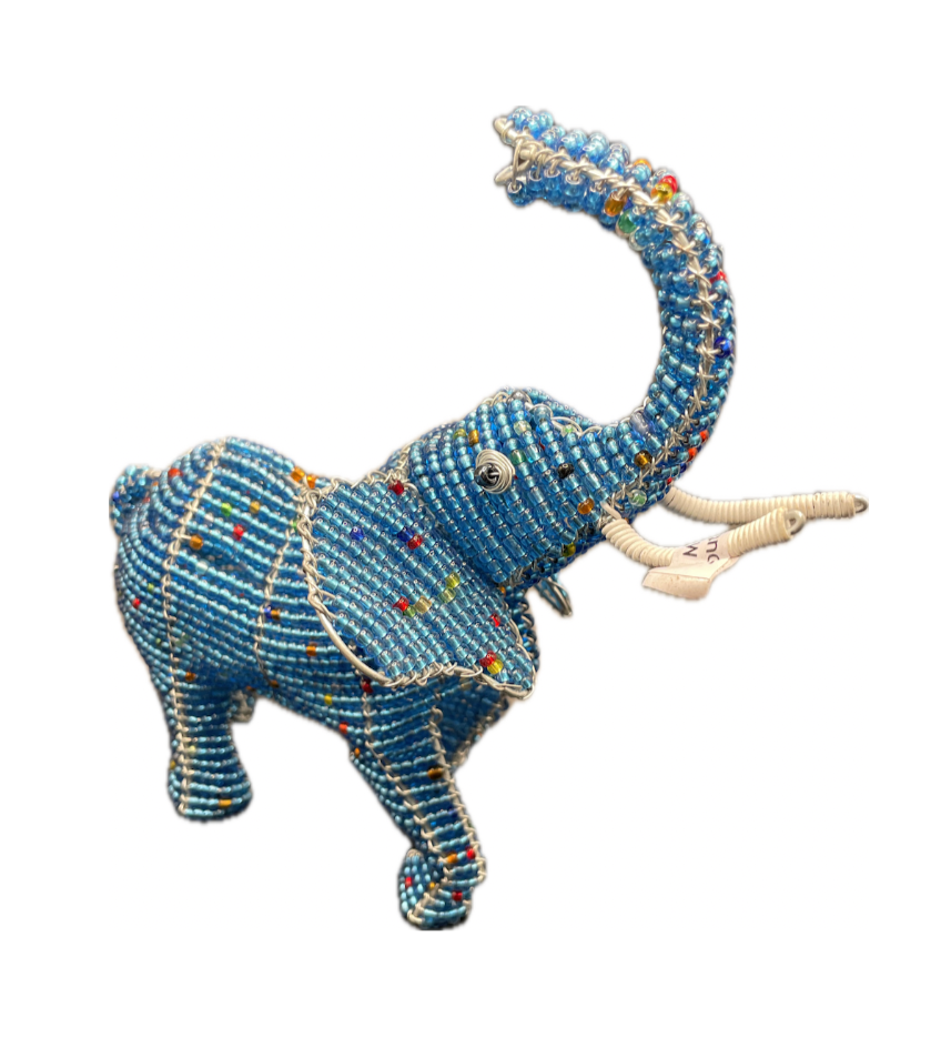 South African Beaded Animals- Elephant – Cultural Interiors