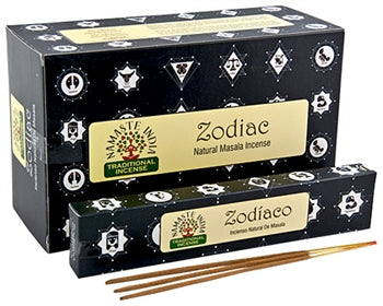Zodiac - Namaste India Traditional Masala Incense - Om Imports