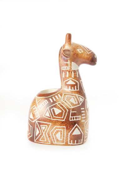 Soapstone Giraffe Taper Candle Holder