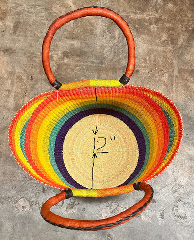Rainbow African Shopper Basket
