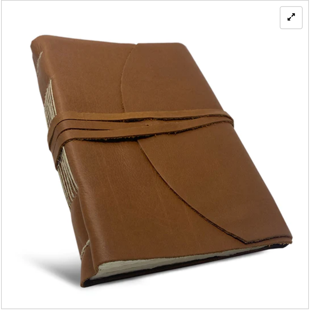 Italian Leather Wrap Journal (Blank) - Manufactus