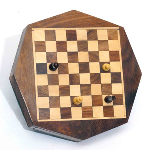 Wood Chess Set Octagon Magnet - R. Expo