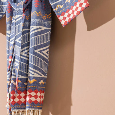 Kikoya - Tribal Bathrobe Turkish Cotton Light Weight Quick-dry Robe