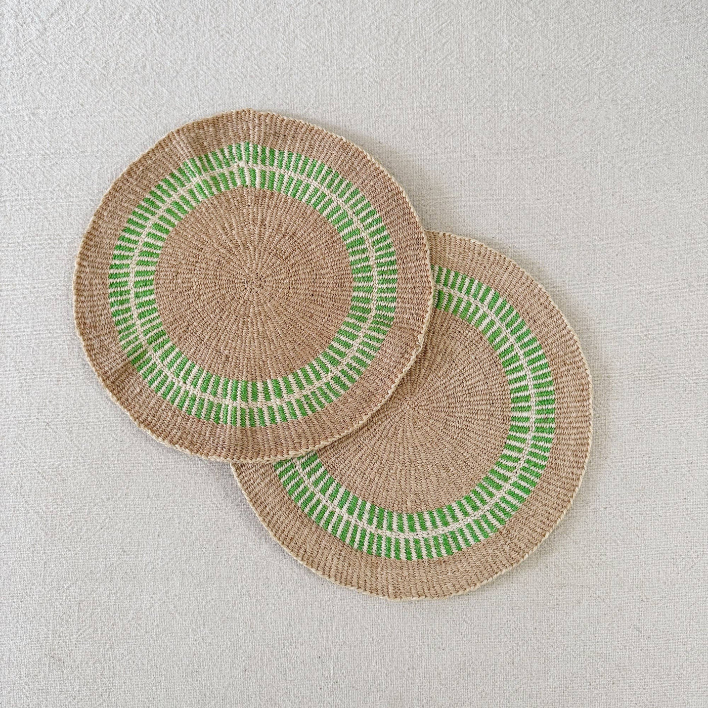 Amsha - 12" African Woven Placemats Set of 2 (OOAK) #201