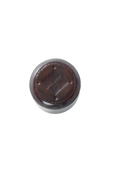 Brown Stamped Leather Ring Box-Swahili | AFRICAN MODERN