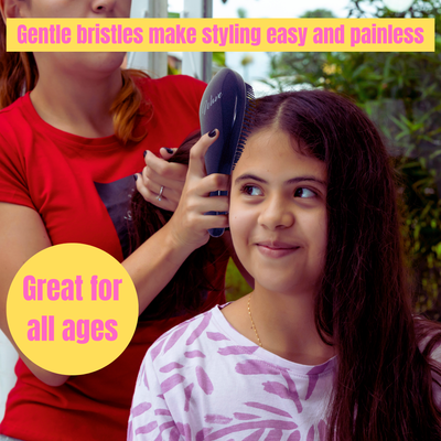 GENTS FINE GROOMING PRODUCTS - 3 pack wave Hair Brush Set Detangler, Scalp & Pocket Brush