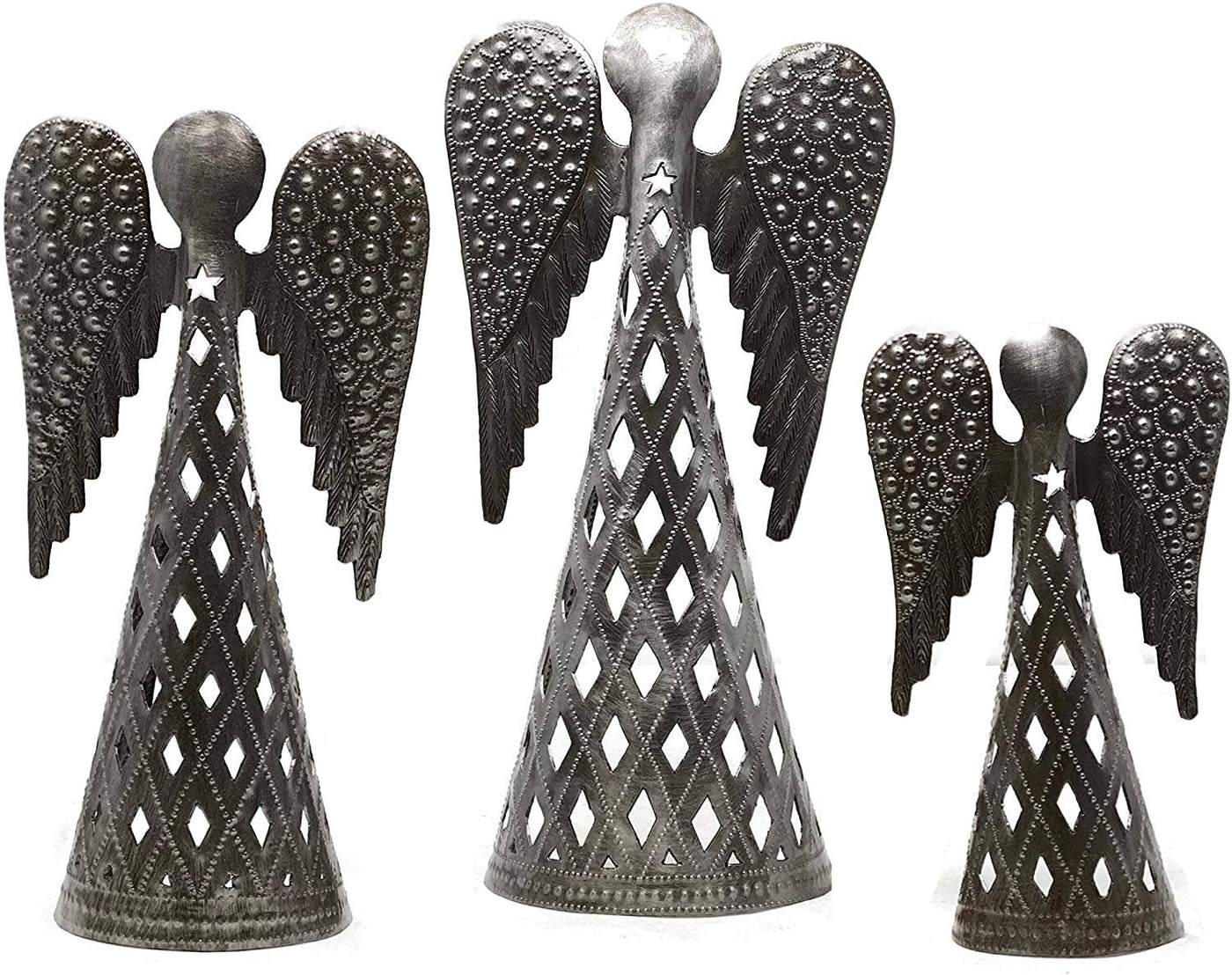 Haiti Fair Trade~ It's Cactus - Angel Table Top Decor, Handmade in Haiti, Recycled Metal Art