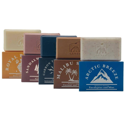GENTS Body Soaps 5 oz All Natural 5 DIFFERENT SCENTS-GENTS FINE GROOMING PRODUCTS -
