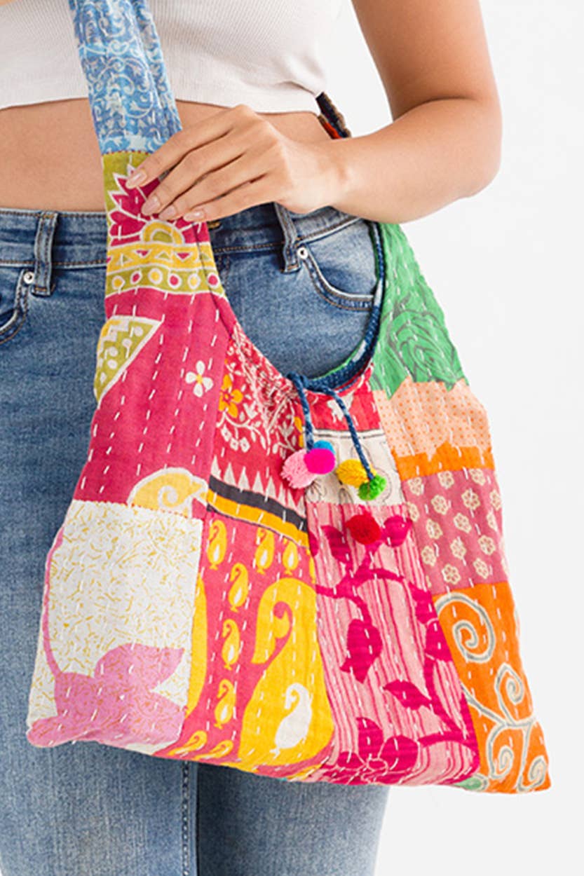 Kantha Jhola Bag-Sevya Handmade