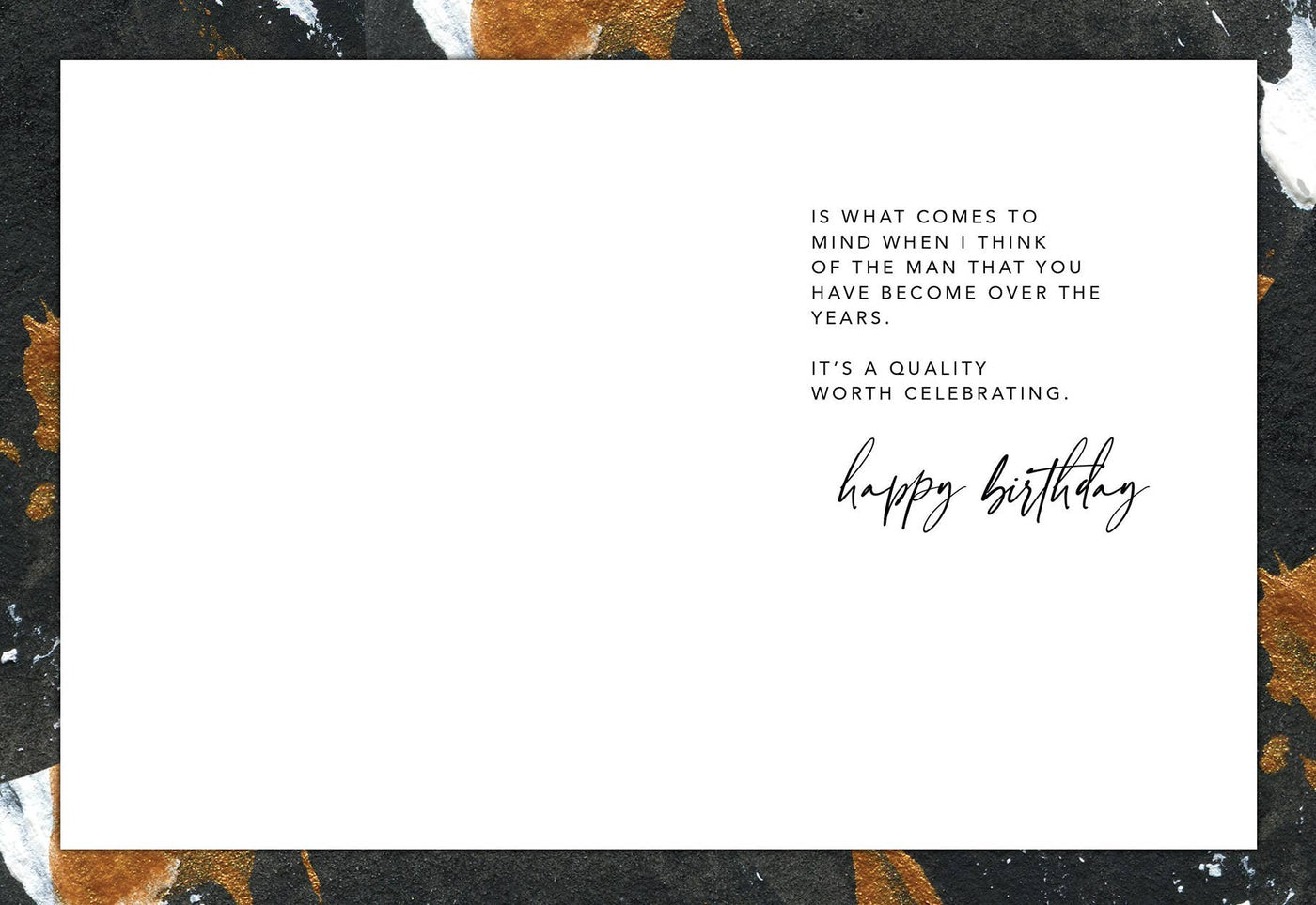 Robust Masculine Birthday Card-Black Joy Paper