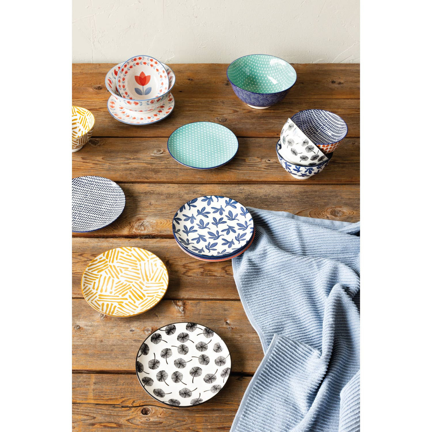 Ochre Lines Stamped Appetizer Plate 6 inch-Now Designs by Danica