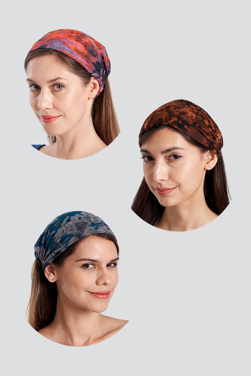 Tie-Dye Head Wrap Headbands-Kathmandu Imports