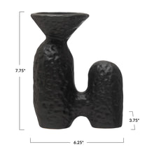 Textured Stoneware Sculptural Vase