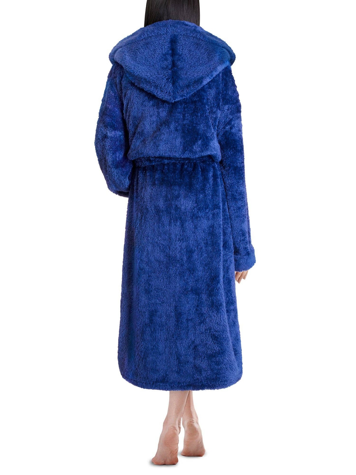 Women's Sherpa Fluffy Robe with Hood - Pavilia