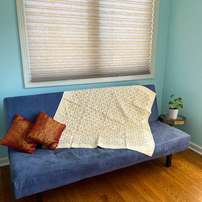 Kantha Baby Blanket - Monkey Print-Mira Fair Trade -