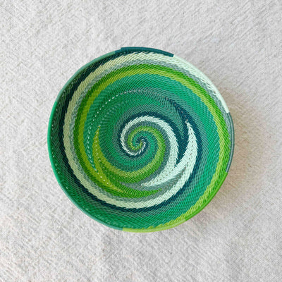 Zulu Wire Bowl: Spring Green-Amsha