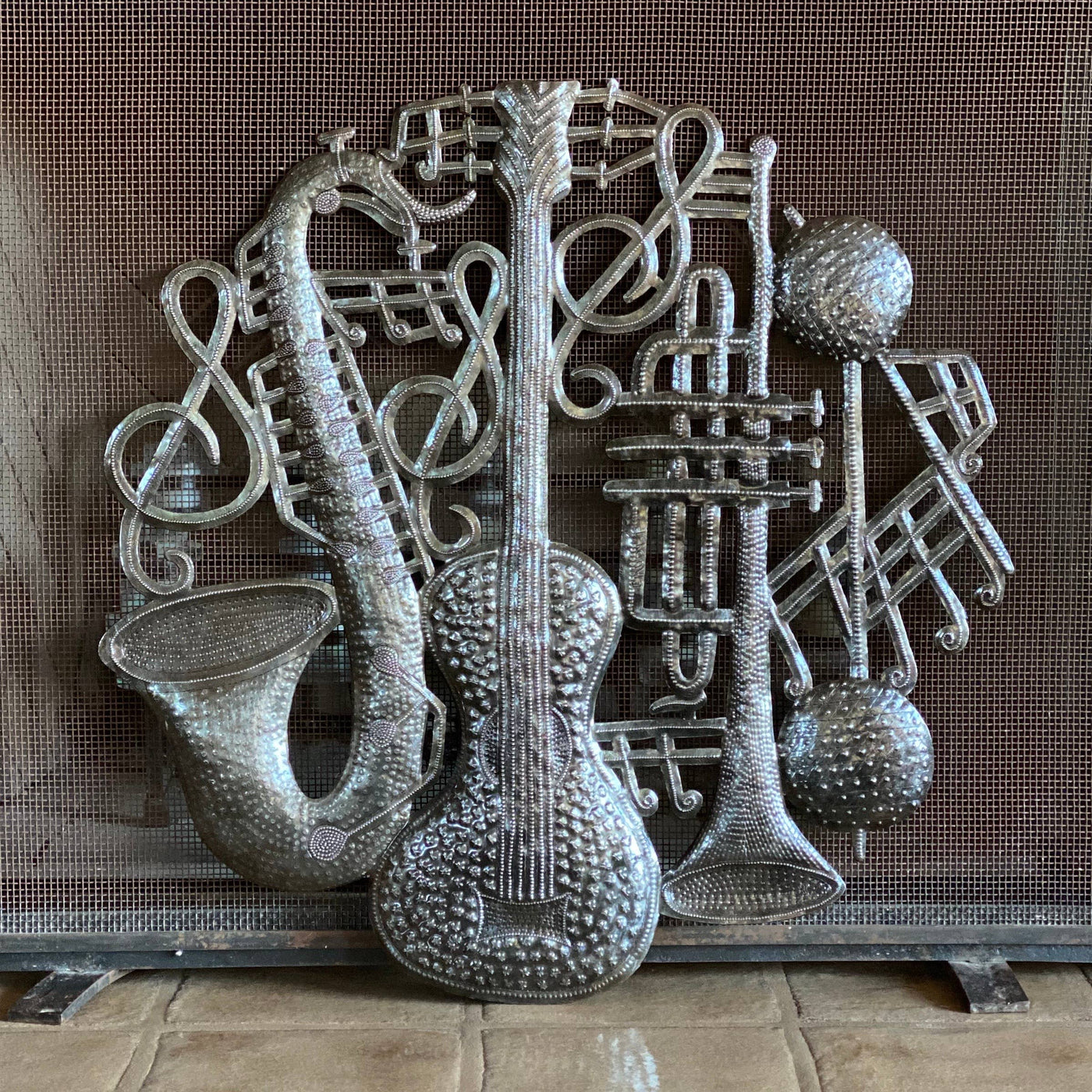 Haiti Fair Trade~ It's Cactus - 23" Jazz Metal Wall Hanging Artwork Handmade in Haiti