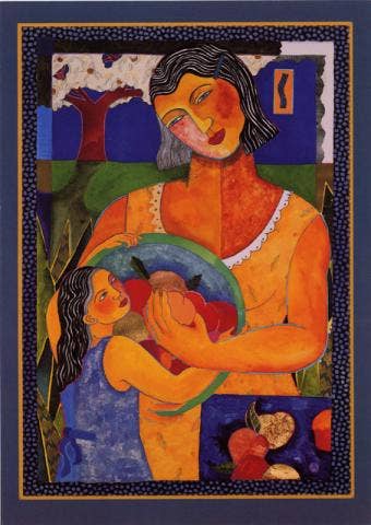 Peaches -Notecard -Syracuse Cultural Workers