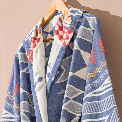 Kikoya - Tribal Bathrobe Turkish Cotton Light Weight Quick-dry Robe