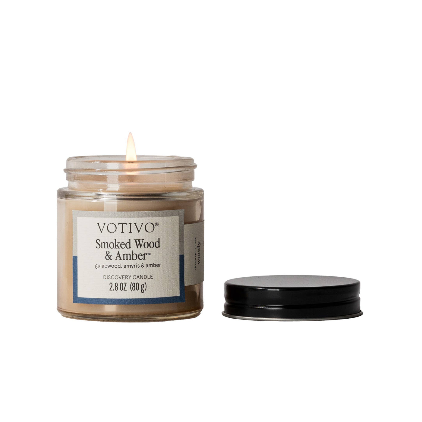 Smoked Wood & Amber Discovery Candle -  Votivo